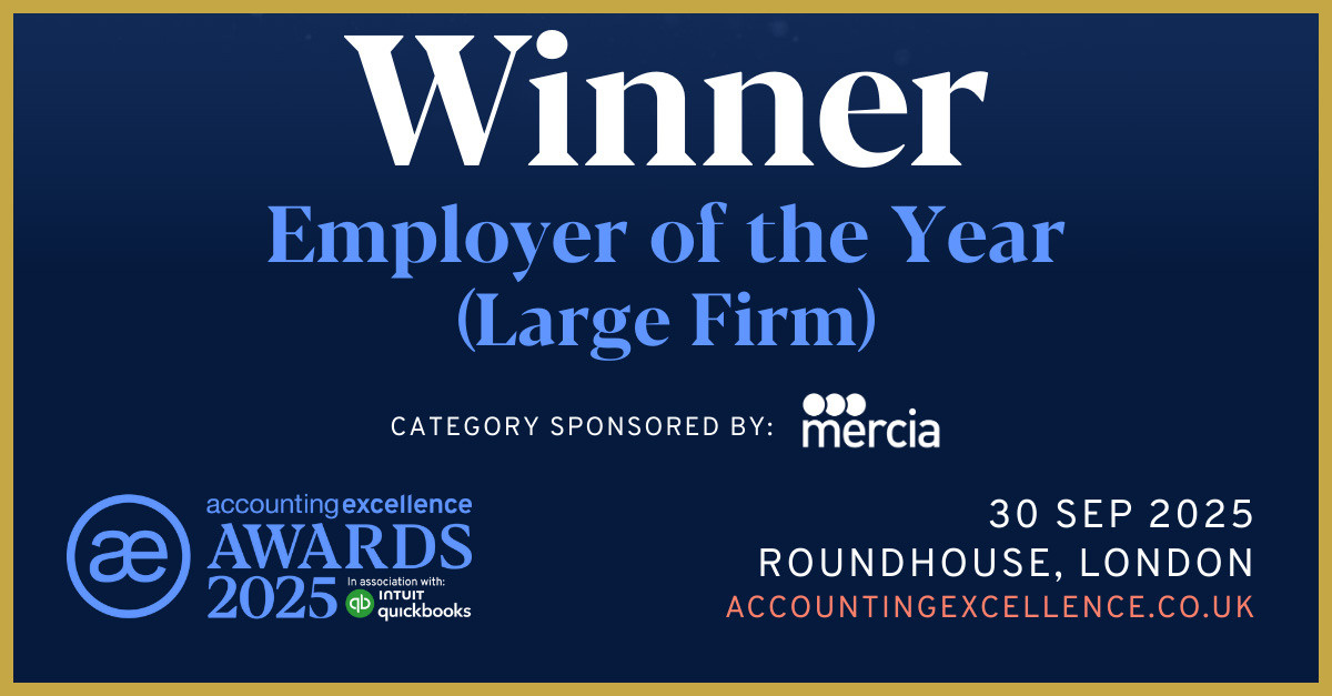 We are the winners of Employer of the Year (Large Firm) 2025